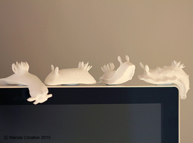 Nudibranch - Unpainted in White - Select Design Style & Quantity Below - image 1