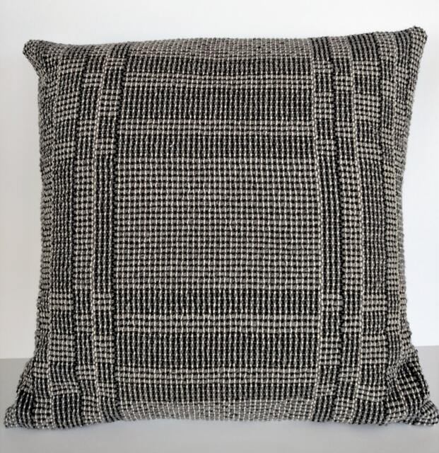 Shades Of Grey Pillows - Log Cabin Design. #16W07 & #16W08 - image 1