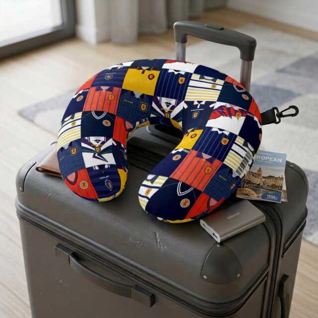Scotland Kit Montage - Travel Pillow - image 1