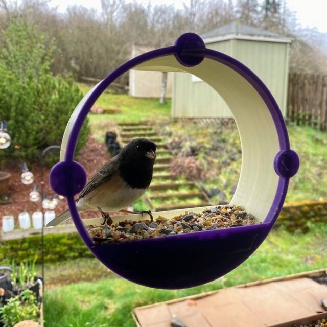 3D Printed Window Bird Feeder - The Portal, Portland Made - image 1