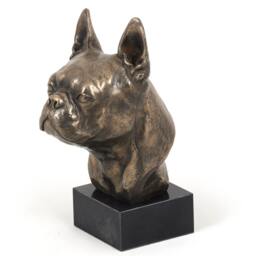 Boston Terrier, Dog Marble Statue, Limited Edition, Artdog. Made Of Cold Cast Bronze. Perfect Gift. Limited Edition - thumbnail 3
