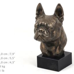 Boston Terrier, Dog Marble Statue, Limited Edition, Artdog. Made Of Cold Cast Bronze. Perfect Gift. Limited Edition - thumbnail 4
