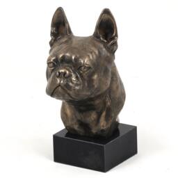 Boston Terrier, Dog Marble Statue, Limited Edition, Artdog. Made Of Cold Cast Bronze. Perfect Gift. Limited Edition - thumbnail 2