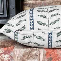 1628. Surianne Thyme - Linen/Cotton Cushion Cover - thumbnail 3