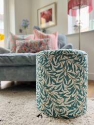Dressing Table Pouffe in William Morris Willow Boughs