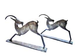Greek Ancient Bronze Sculpture Ibex Geometrical - thumbnail 1