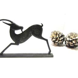 Greek Ancient Bronze Sculpture Ibex Geometrical - thumbnail 3