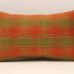 Rug Pillow, Sofa 12x20, Vintage Kilim Living Room Decoratioon, Wool Cushion Cover Boho Pillow Throw Koef-536 - thumbnail 2
