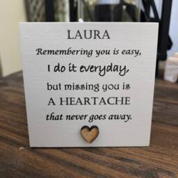 Personalised Candle in Memory Of Any Loved One Mum Dad Grandad Husband Wife Etc Bereavement Sympathy Name - thumbnail 3