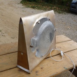 Original Fish Glass Recylced Lamp Artisanle Interior - thumbnail 2