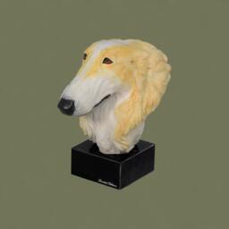 Borzoi, Russian Wolfhound, Dog Marble Statue, Painted, Limited Edition, Make Your Own Artdog - thumbnail 2