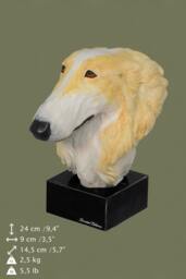 Borzoi, Russian Wolfhound, Dog Marble Statue, Painted, Limited Edition, Make Your Own Artdog