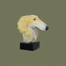 Borzoi, Russian Wolfhound, Dog Marble Statue, Painted, Limited Edition, Make Your Own Artdog - thumbnail 3
