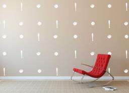 Baseball Bat Glove Vinyl Wall Decals - Sports Pattern For Playroom - thumbnail 1