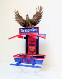 Crystal Palace Bird Feeder, The Eagles Nest, Selhurst Feeding Station . Garden Seed Table, Gift For Football Club Fans