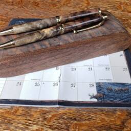 Figured Walnut Pen & Pencil Set, Graduation Gift - thumbnail 3