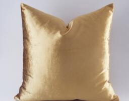 Velvet Pillow Cover Gold, Silver, Black Decorative Throw - thumbnail 1