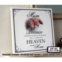 Celebration Of Life Mum Dad Grandad Grandma Son Daughter Friend Memorial Picture Photo Framed Canvas Print Keepsake Christmas Gift - thumbnail 1