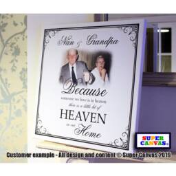 Celebration Of Life Mum Dad Grandad Grandma Son Daughter Friend Memorial Picture Photo Framed Canvas Print Keepsake Christmas Gift - thumbnail 3