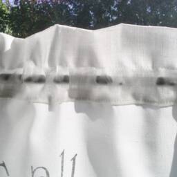 Bistro Curtain, Printed Shabby Chic, Bathroom White Cafe Vintage - thumbnail 4