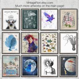 Shadowgraphy Art Print Finger Shadow Puppets - Digital Download - thumbnail 4