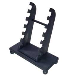 Handcrafted Ebonised Black Wooden Pen Stand Rack Holder Desk Top Ink Fountain Pen Display Brush - thumbnail 2