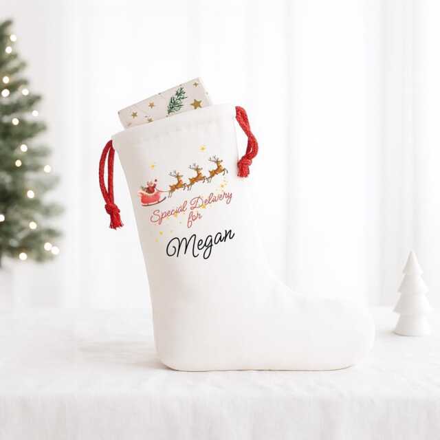 Personalized First Christmas Stockings & Sacks, Family Matching Gift Bags, Holiday Gift, Xmas Stocking With Name, Decorations - image 1