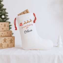 Personalized First Christmas Stockings & Sacks, Family Matching Gift Bags, Holiday Gift, Xmas Stocking With Name, Decorations - thumbnail 3