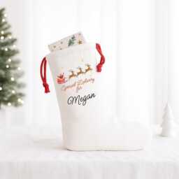 Personalized First Christmas Stockings & Sacks, Family Matching Gift Bags, Holiday Gift, Xmas Stocking With Name, Decorations