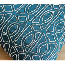 "Decorative Royal Peacock Green Bed Pillow 24""x24""/26""x26" - thumbnail 2