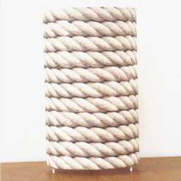 Rope-Effect Tube Lamp, Bedside Accent Gift Idea, Seaside Decor, Nautical Rope, Birthday, Christmas, Hygge Decoration - thumbnail 3
