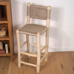 80cm High Chair Made Of Wood & Nylon - thumbnail 3