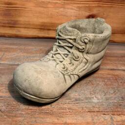 stone Garden Detailed Boot Planter Concrete Ornament - thumbnail 2
