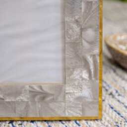 Iridescent Tile Photo Frame Pearlescent Resin, 4x6 Picture - thumbnail 4