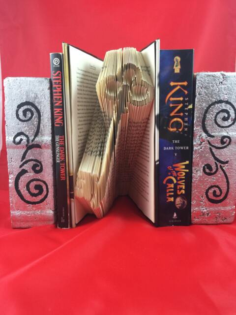 Origami Stephen King Fans Book Folding Pattern Diy Key 166 Folds With Free Heart - image 1