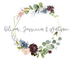 Personalized Family Name Print Set Floral Wreath & Letter H - thumbnail 3