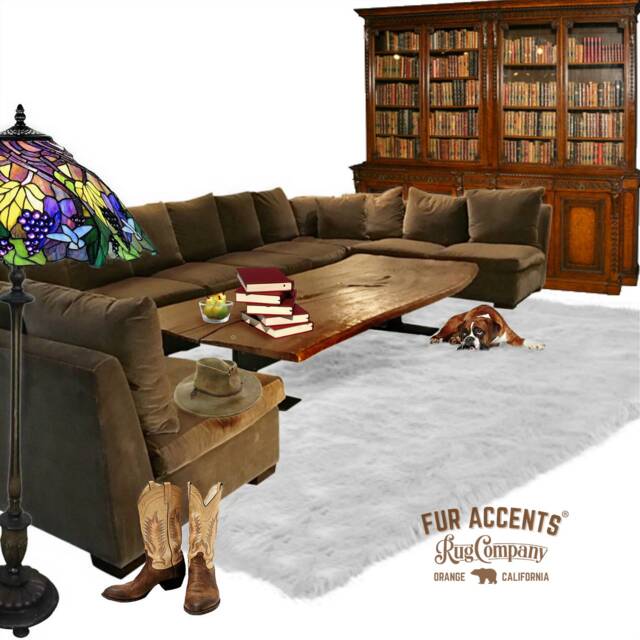 Faux Sheepskin Area Rug - Plush Shag Rug, Usa Made - image 1