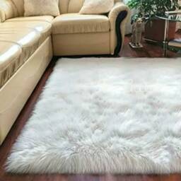 Faux Sheepskin Area Rug - Plush Shag Rug, Usa Made - thumbnail 3