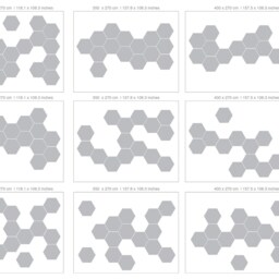 Honeycomb Decorative Wall Art, 30 Hexagons Per Pack, Hexagon Shape, Geometric Design - Skuhex30 - thumbnail 3