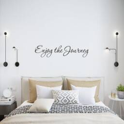 Enjoy The Journey Wall Decal Inspirational Quotes Sayings Stickers Decals Vwaq-583 - thumbnail 1