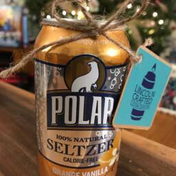 Polar Seltzer Can Candle - Orange Vanilla Handmade Soy Wax Candle - thumbnail 2