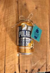 Polar Seltzer Can Candle - Orange Vanilla Handmade Soy Wax Candle - thumbnail 1