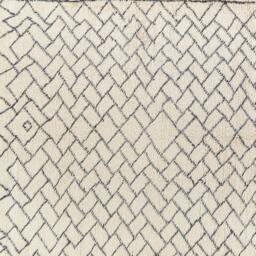 Moroccan Rug, Beni Ourain Black & White Berber Area Authentic Berber Rug - thumbnail 3