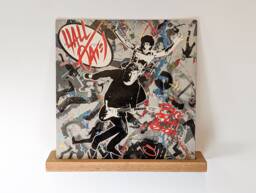 Vinyl Record Display Shelf in Oak - thumbnail 1