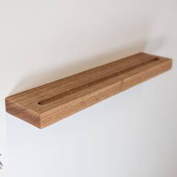 Vinyl Record Display Shelf in Oak - thumbnail 2