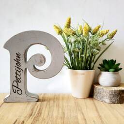 Custom Name Free Standing Letter Decor, Personalized Initial Engraving Name, Nursery Decor Baby Name Blocks - thumbnail 3