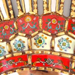 "Peruvian Mirrors ""Lima Fino 78 cm Red" - thumbnail 3
