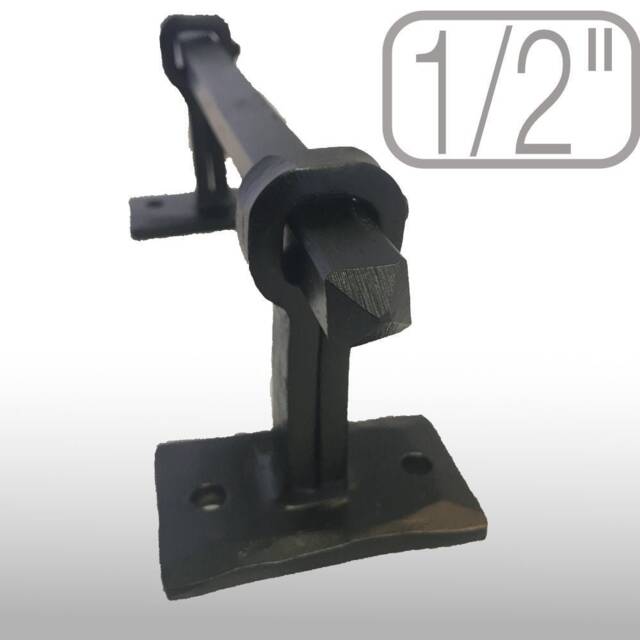 Free ShippingCurtain Rod With Finial & Bracket, Wrought Iron, Simple, Strong, Beautiful Window Treatments, Square 1/2 - image 1