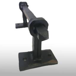Free ShippingCurtain Rod With Finial & Bracket, Wrought Iron, Simple, Strong, Beautiful Window Treatments, Square 1/2 - thumbnail 2
