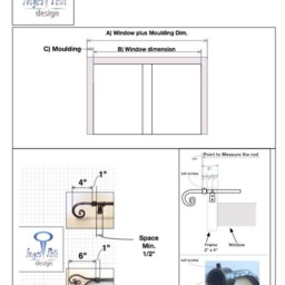 Free ShippingCurtain Rod With Finial & Bracket, Wrought Iron, Simple, Strong, Beautiful Window Treatments, Square 1/2 - thumbnail 4
